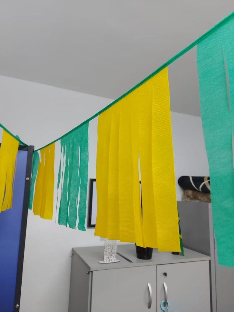Varal/Bandeirinha Em Tiras Tnt Color Reutilizável 10 Metros - Imagem 5